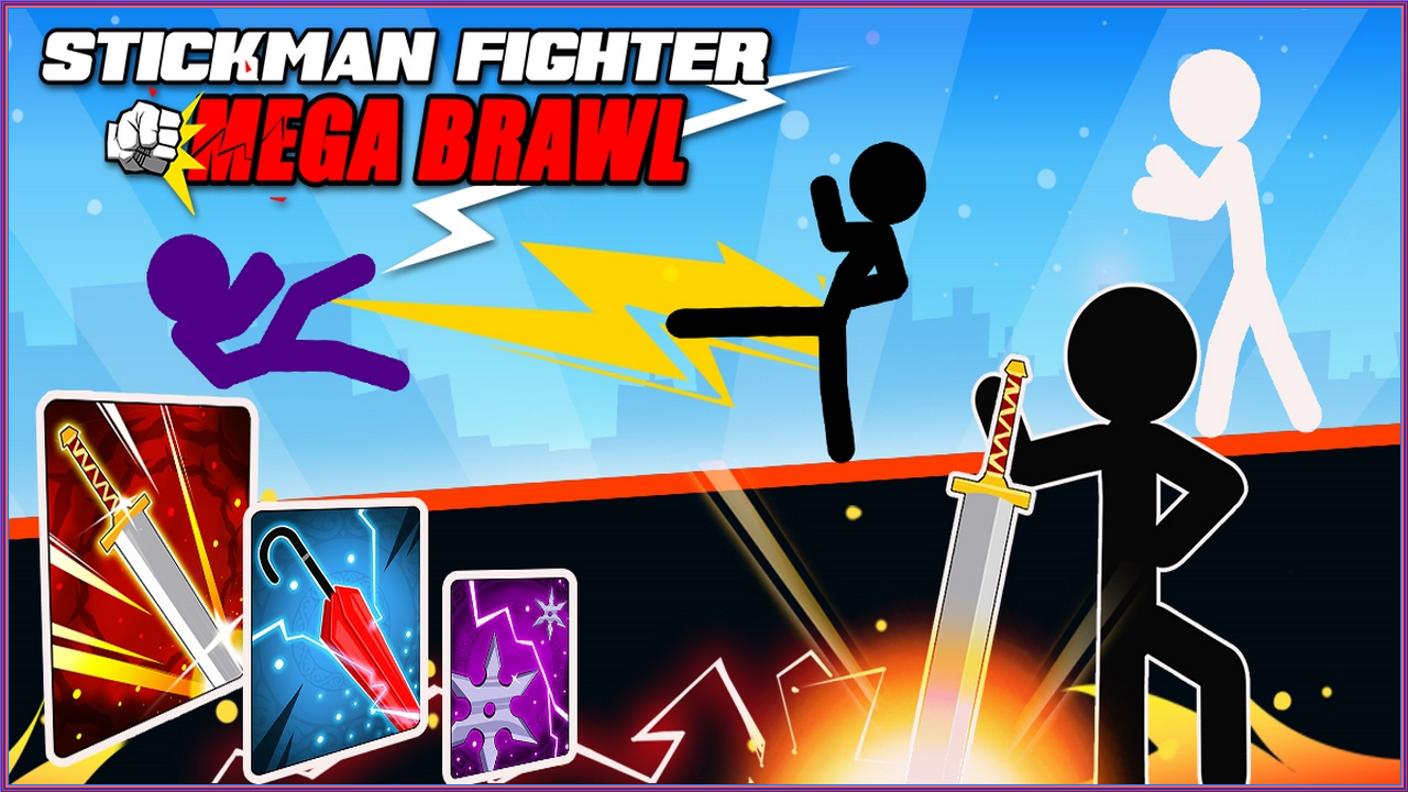 Play Stickman Fighter Mega Brawl game free online