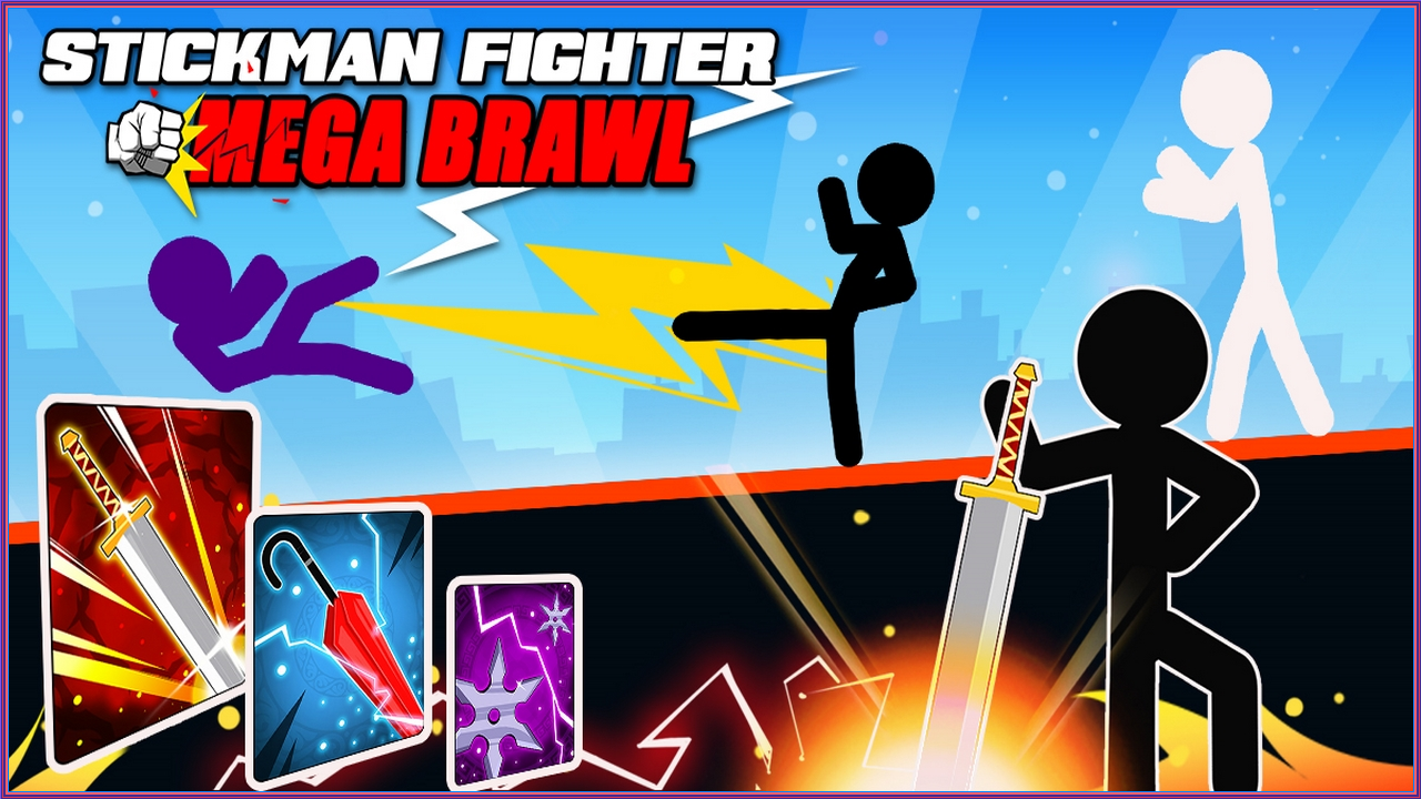 Stickman Fighter : Mega Brawl - free online game